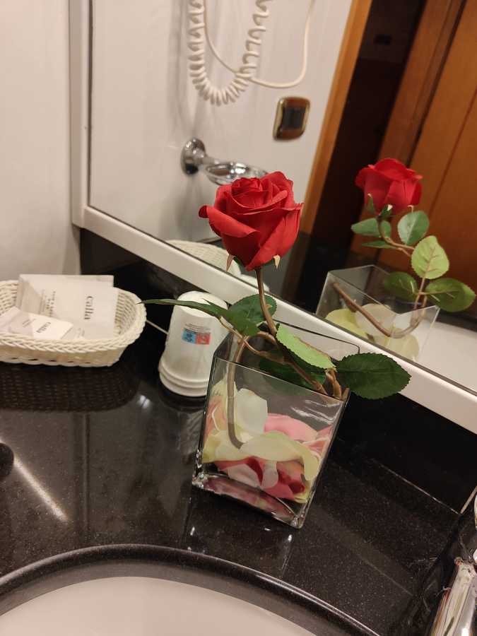 Pflegeset im Badezimmer