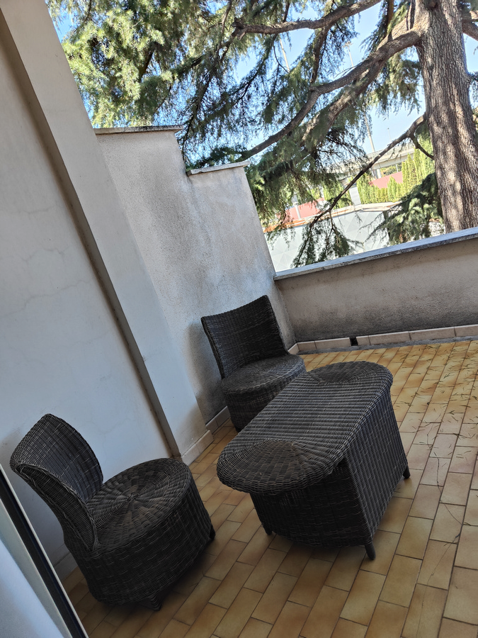Balkon des Zimmers